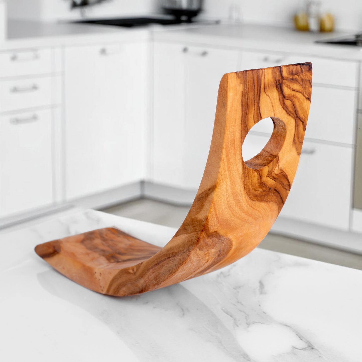 Handmade Olive Wood Bottle Holder | Available in Two Designs