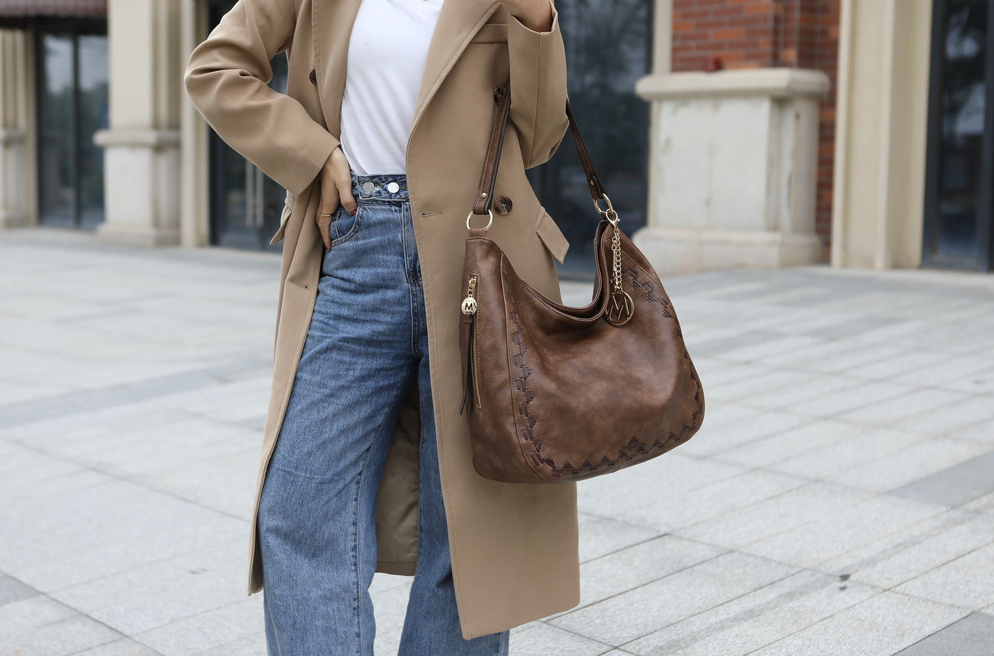 Lucille Shoulder Handbag Vegan Leather Women