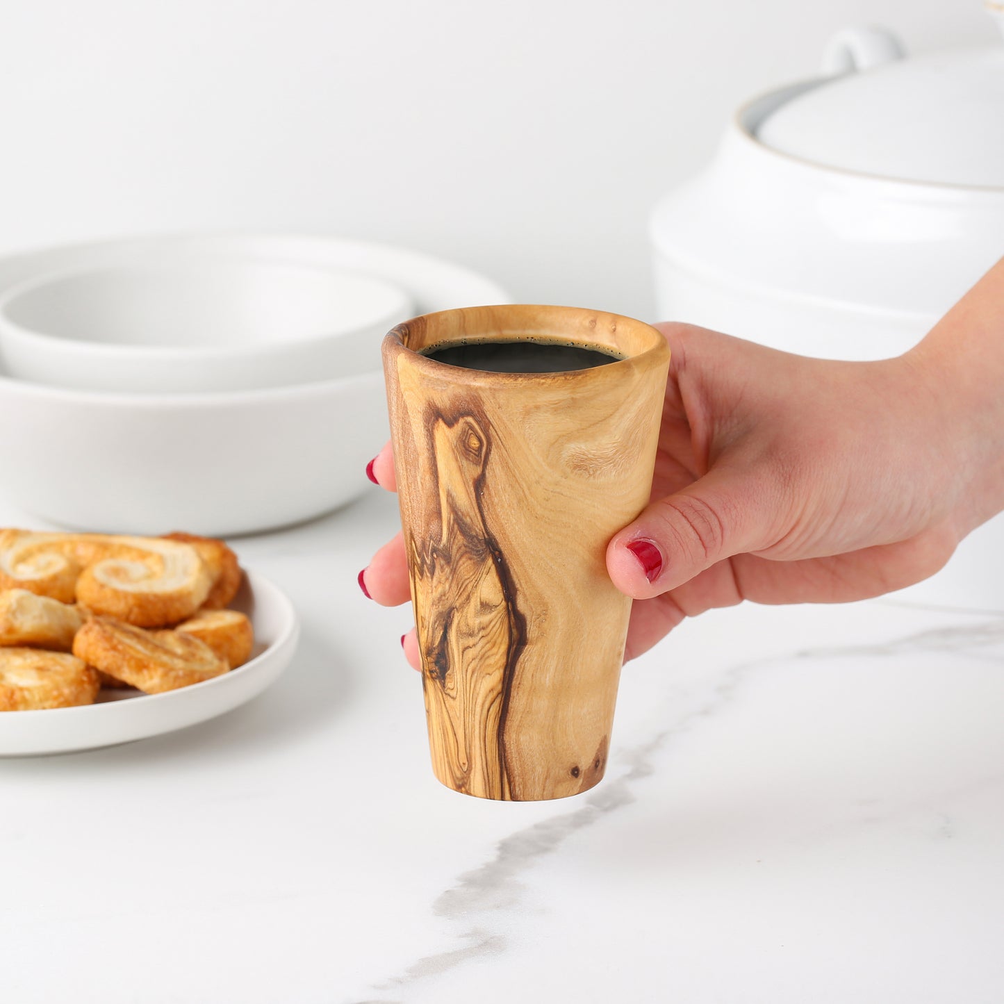 Handmade Olive Wood Drinking Cup