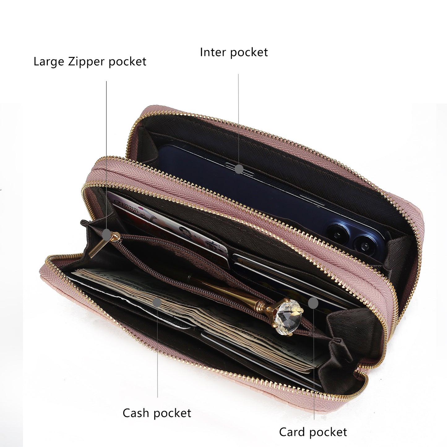 Aurora M Signature Wallet Handbag Women