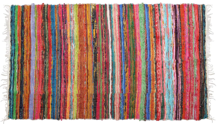 Recycled Cotton Chindi Rug Colorful & Durable