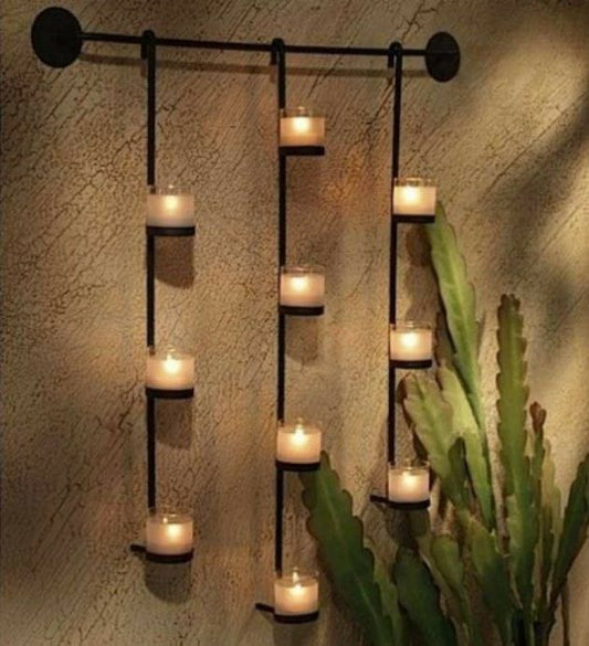 Iron Handicraft Wall Candle Holder
