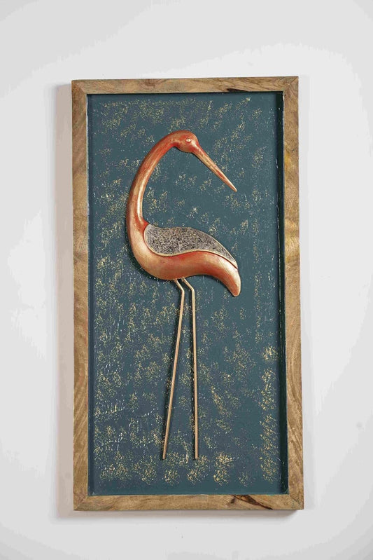 Home Decorative French Flamingo Bird Frame Wall Art