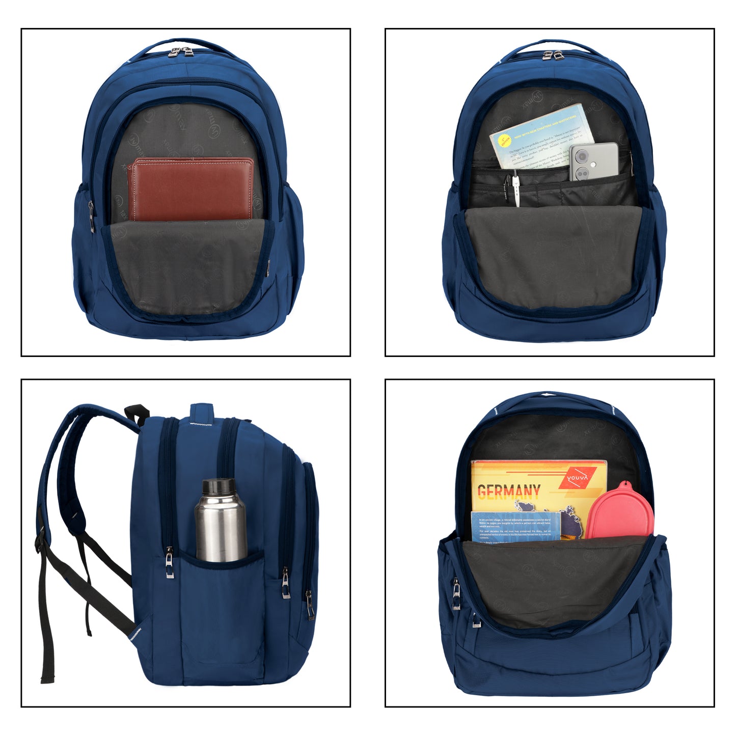 Casual Multiple Pockets Bagpack for Schools  Size 16X4X36 CM  Color