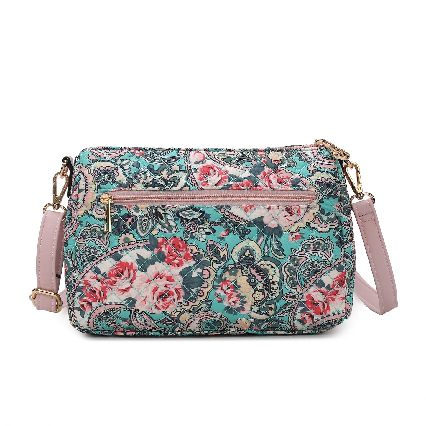 Rosalie Quilted Cotton Botanical Pattern Women Shoulder Bag