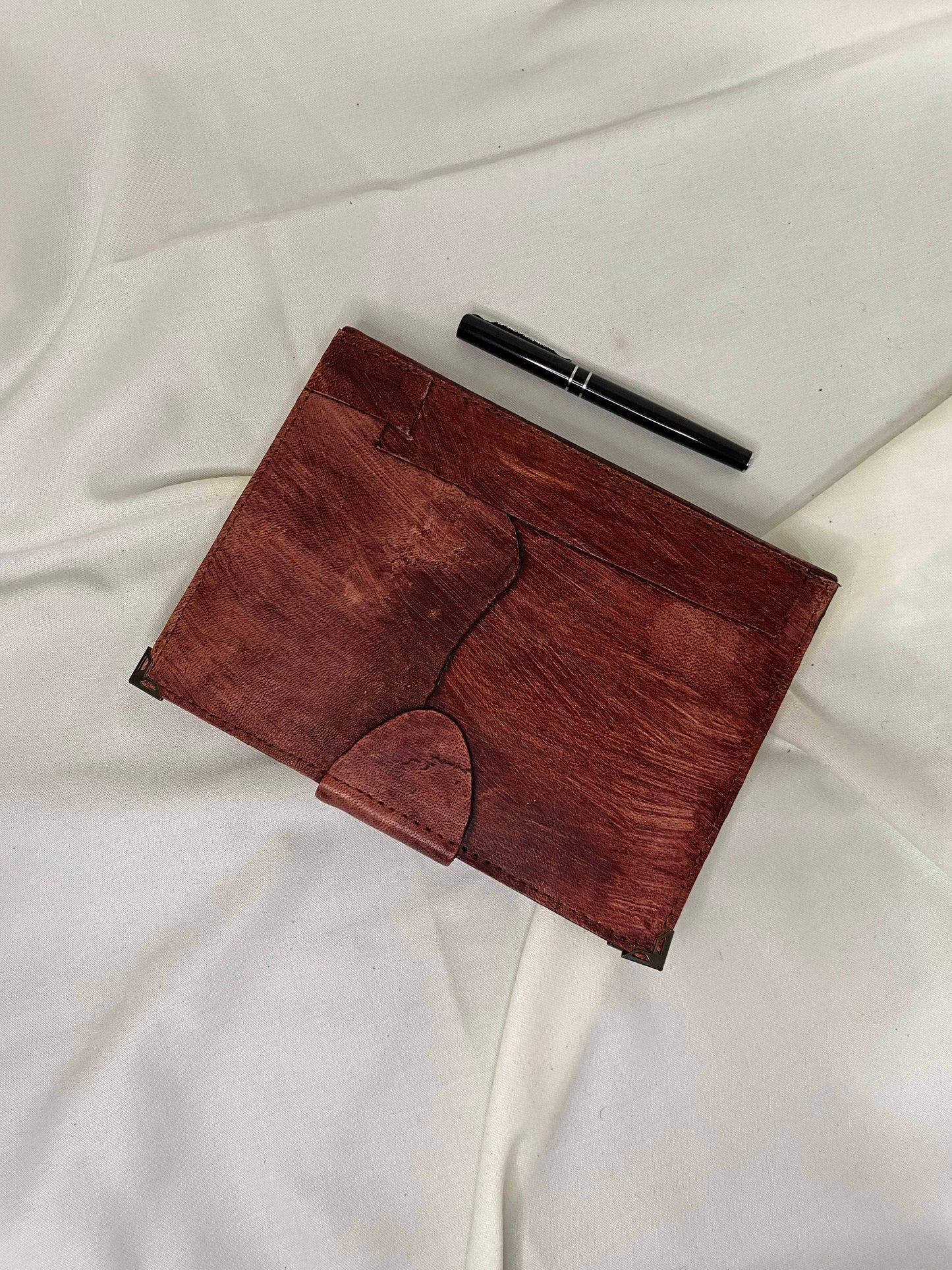 Key Design Brick Color Craft Leather Journal Diary Notebook