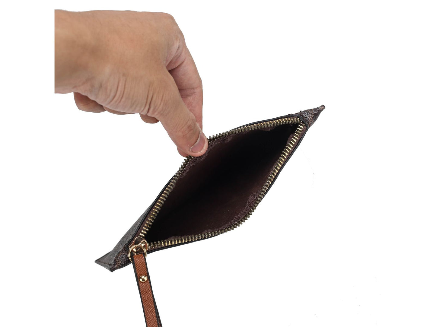 Arya Vegan Leather Women Tote Bag with Wristlet Pouch 2 pieces