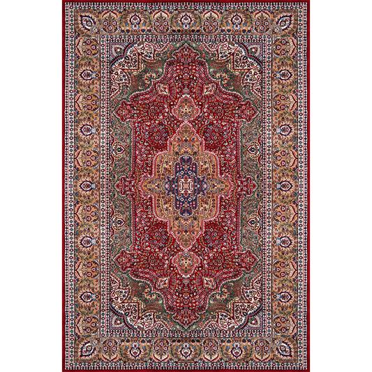 6×9 Feet Handmade Wool Carpet Royal Red Hand Knotted Indo-persian