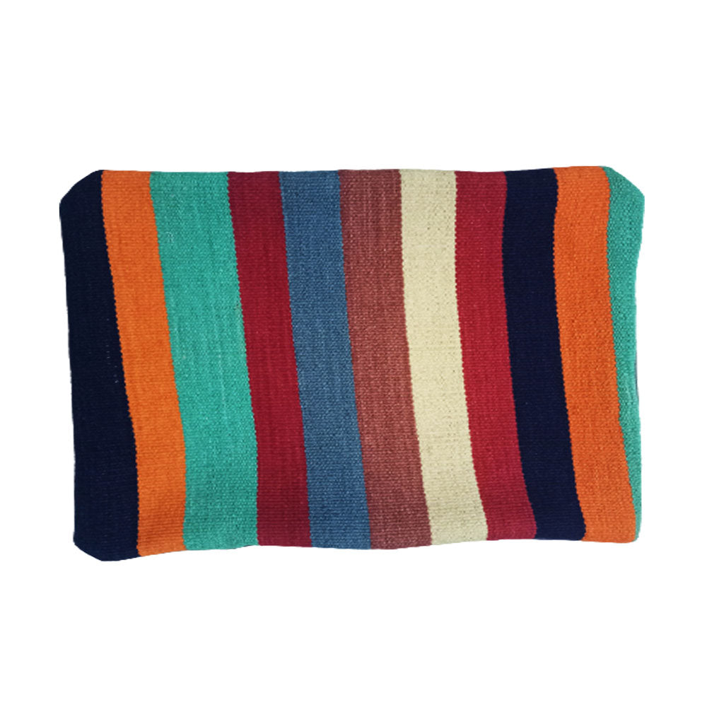 Kilim Handwoven Shocking Orange Cushion Cover