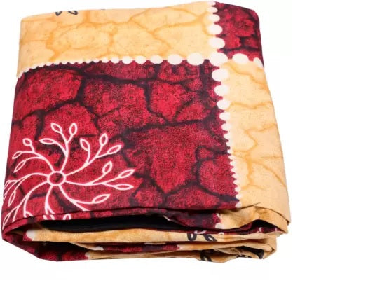 CheckMe Cotton King Bed Cover  (Multicolor)