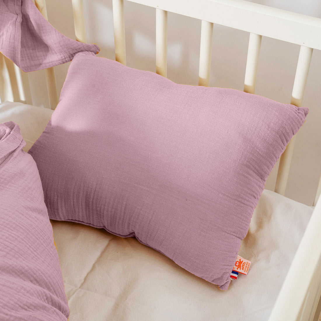 Organic Cotton Pillow - Pink