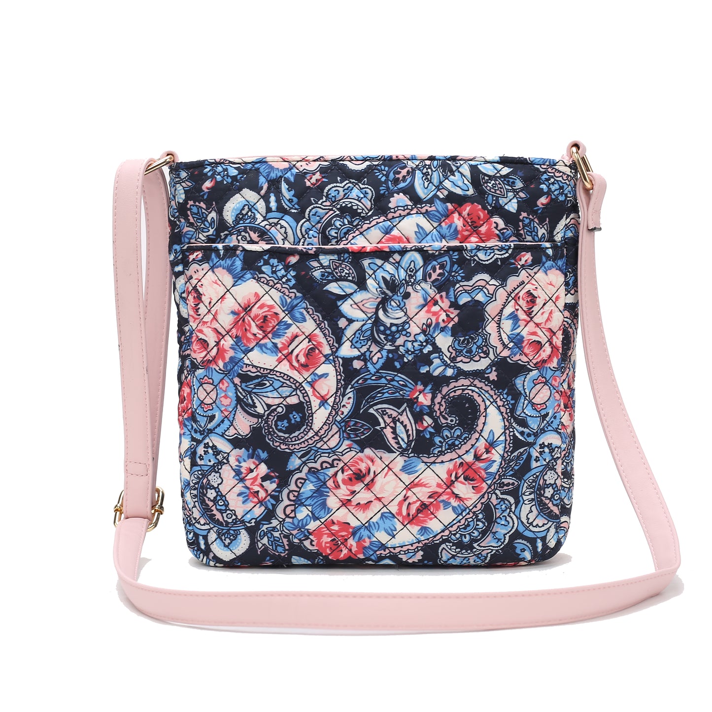 Lainey Quilted Cotton Botanical Pattern Women Crossbody