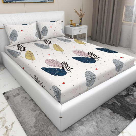 Queen Size Bedsheet for Double Bed, Microfiber Double Bedsheet