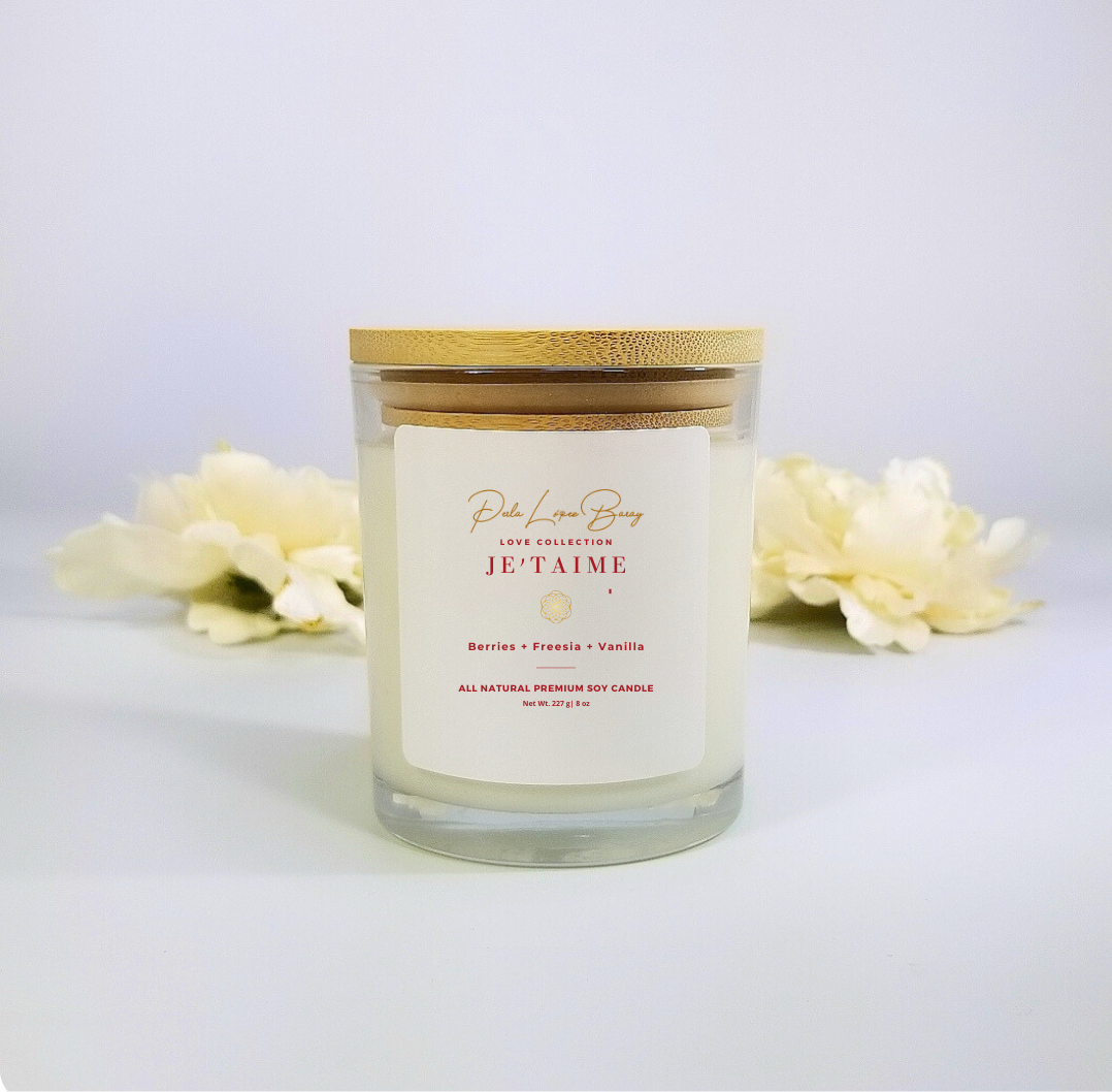 Je t’aime Handcrafted All Natural Premium Soy Candle