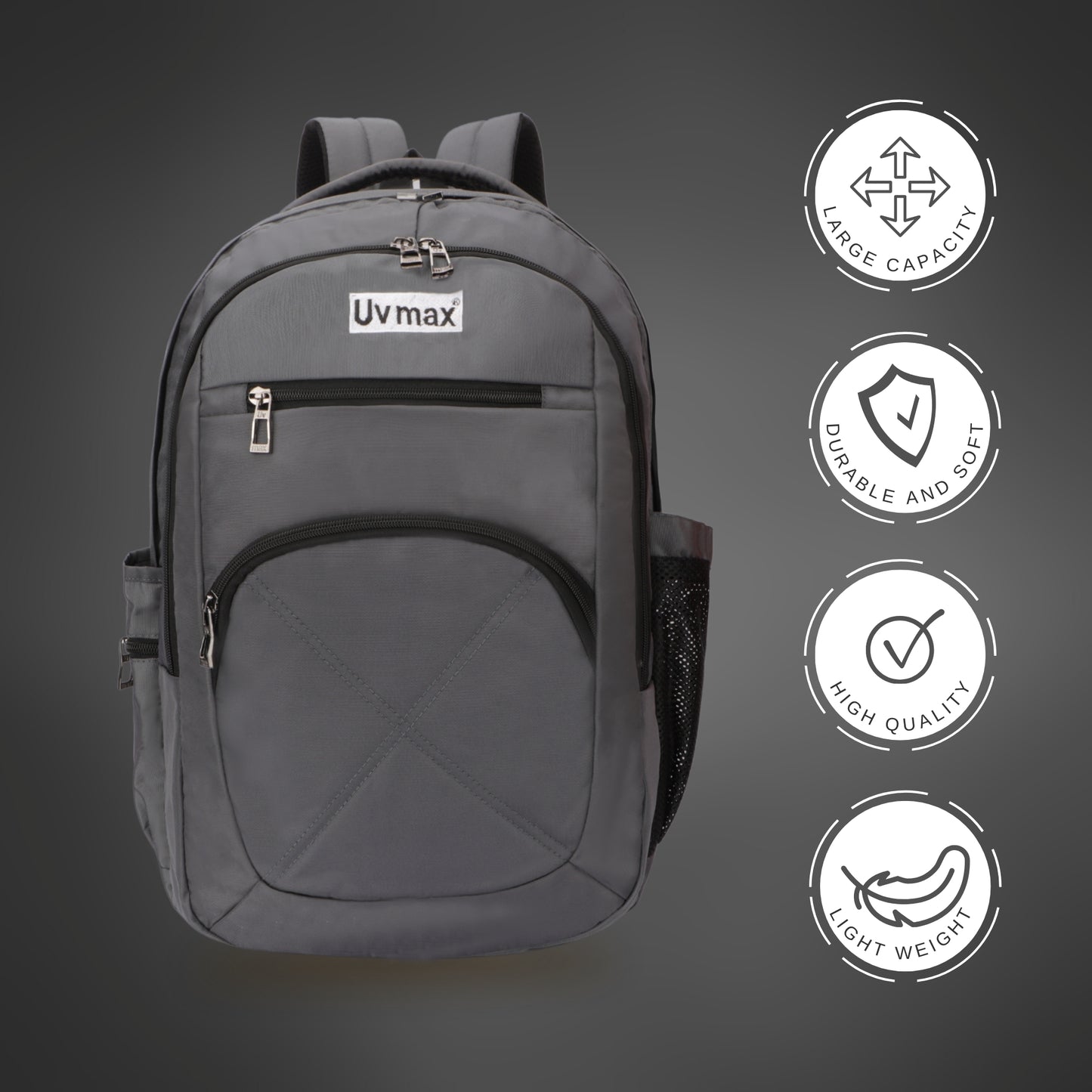 Casual Multiple Pockets Bagpack College Bag for Men Size 28X18X8 CM