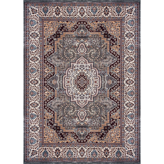 5ft×7ft Grey Hand Knotted Persian Carpet Silk