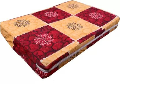 CheckMe Cotton King Bed Cover  (Multicolor)