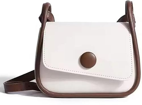 Women's Small Square Bags Versatile Shoulder Strap- White
