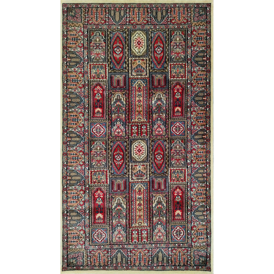 3×5 Ft Handmade Wool Multi Carpet Hamadan
