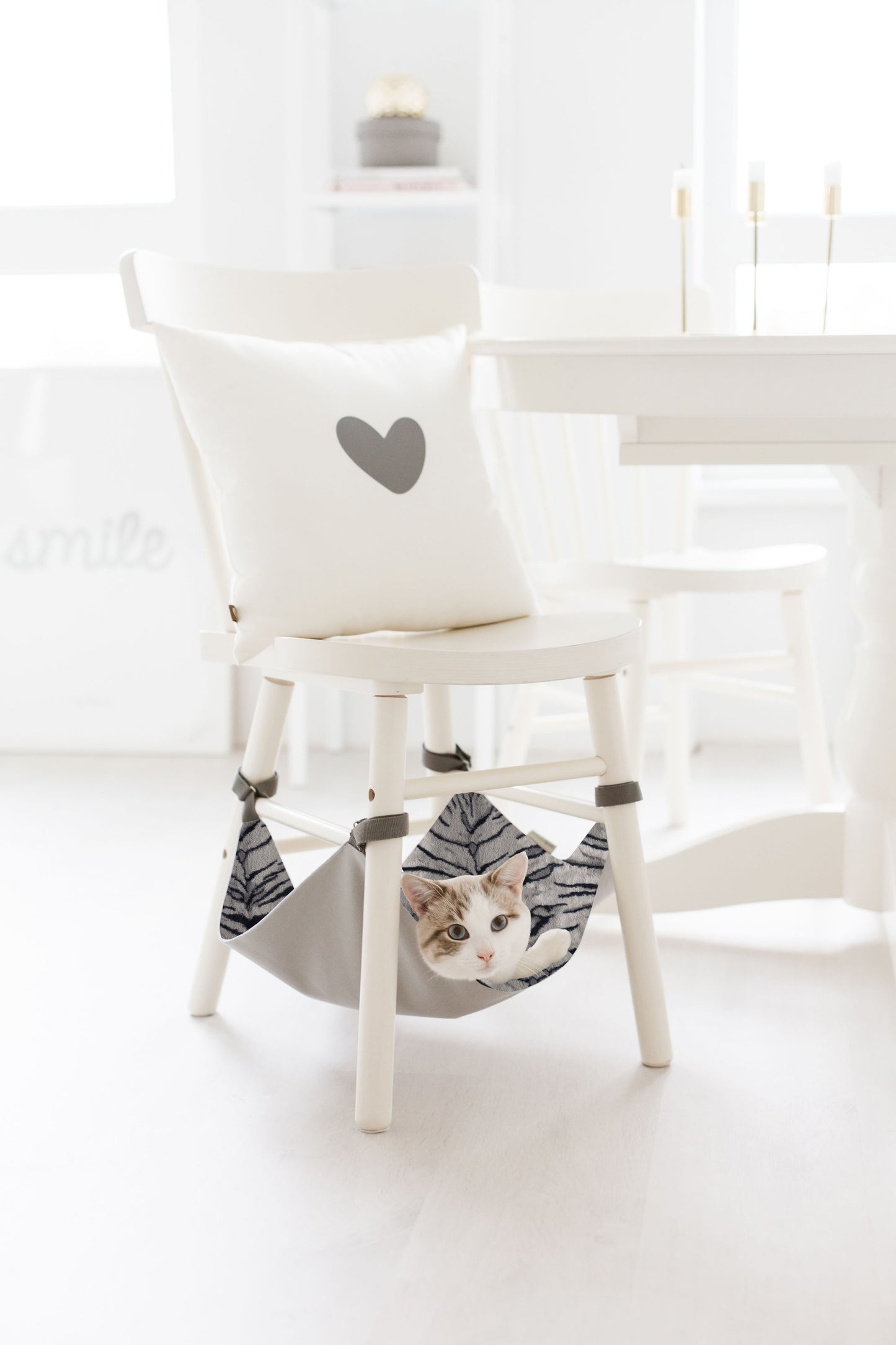 GREY SHIMMER Saveplace® hammock for pets & storage