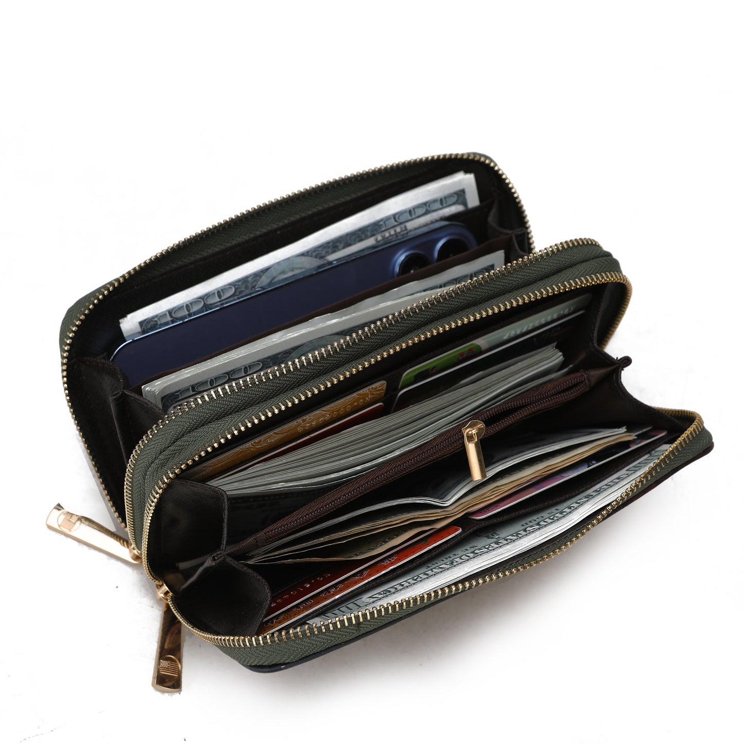 MKF Collection Uriel Vegan Leather Women FLAG Wristlet Wallet by Mia K