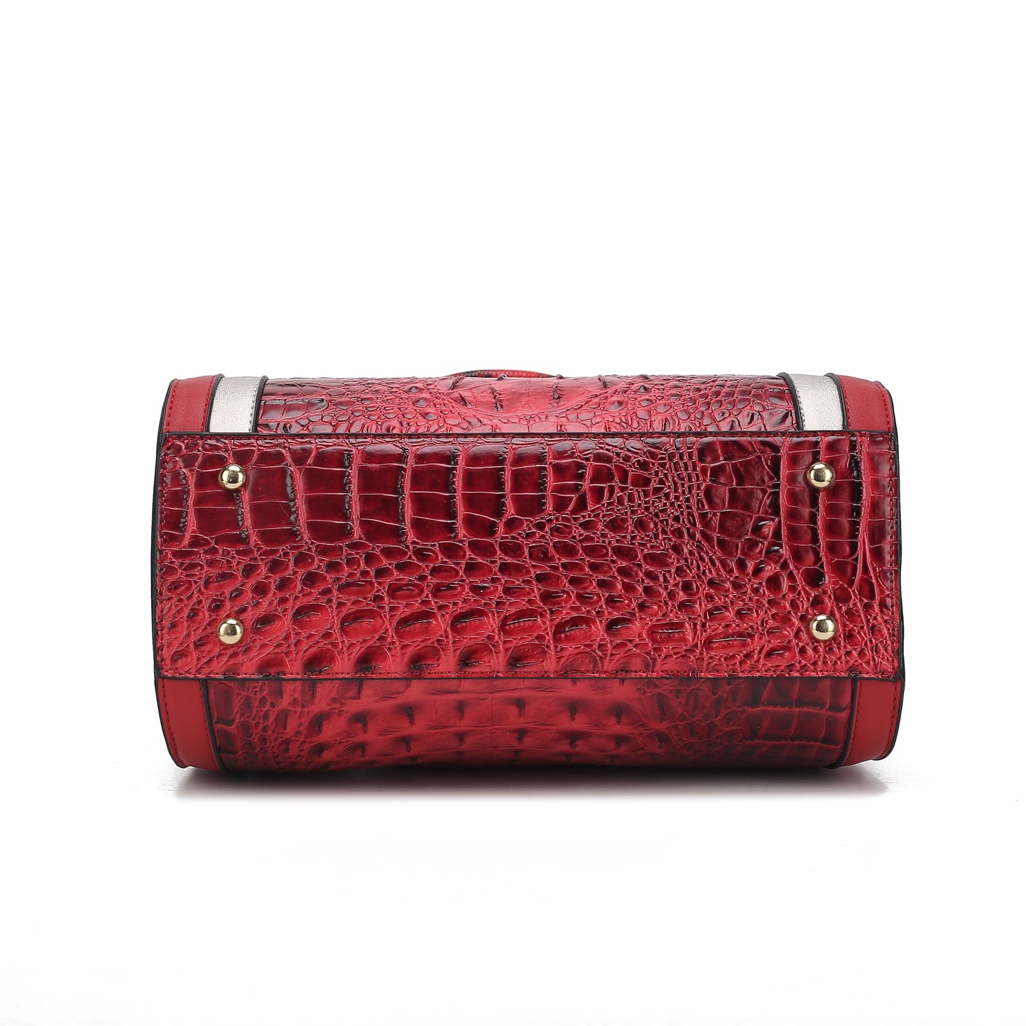 MKF Collection Eleanor Faux Crocodile-Embossed Satchel Bag by Mia K