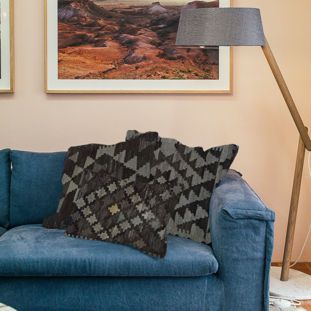 Kilim Handwoven Mine Shaft Cushion Cover