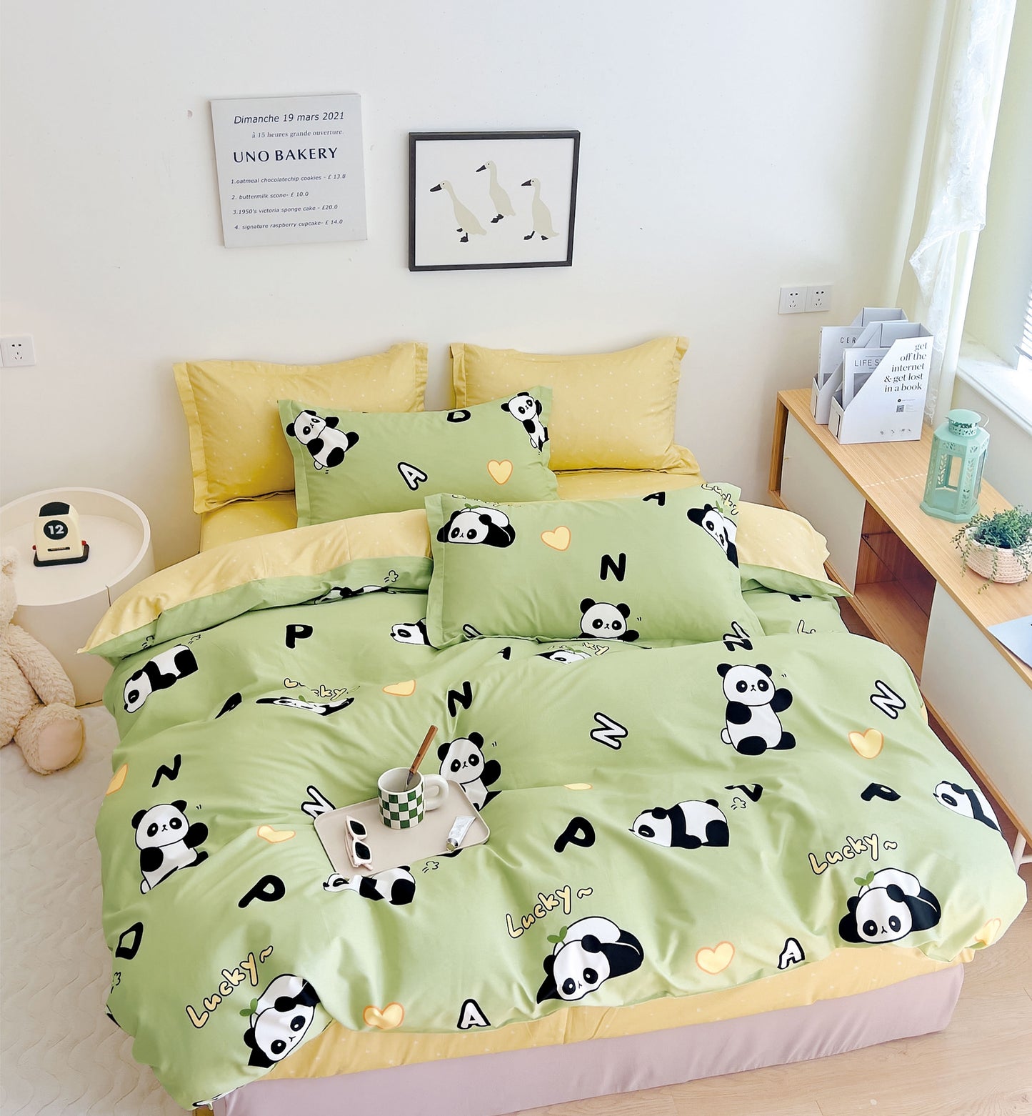 Max Panda Prints 100% Cotton Comforter Set