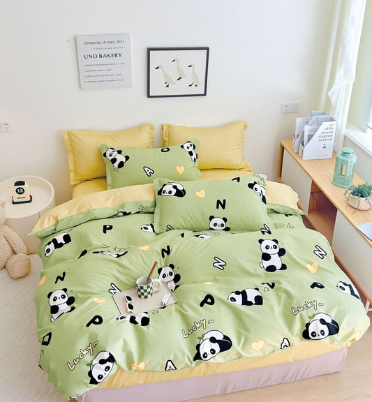 Max Panda Prints 100% Cotton Comforter Set