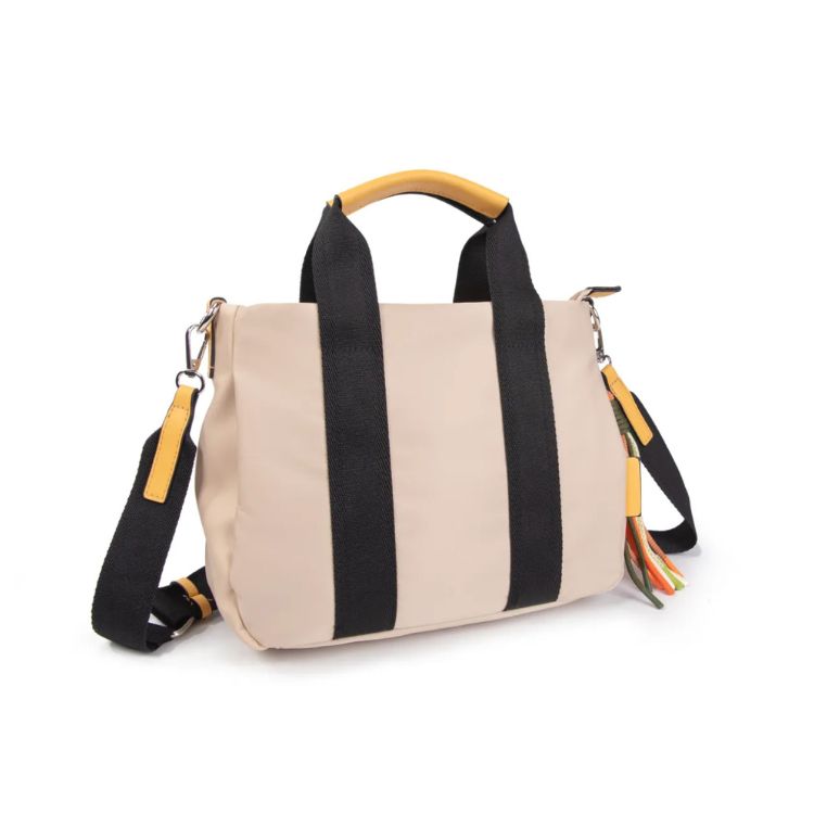 Bolso Kendall beige y amarillo
