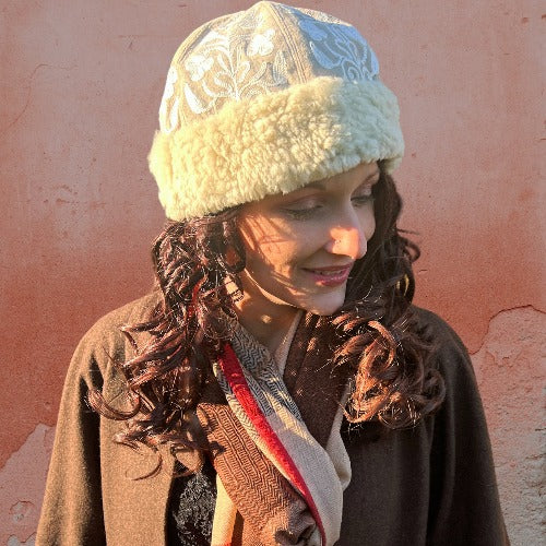 Brown Classic Plaid Wool & Silk Scarf