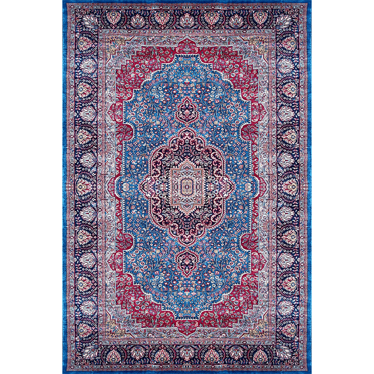 6×9 Feet Handmade Carpet Royal Blue Hand Knotted Persian