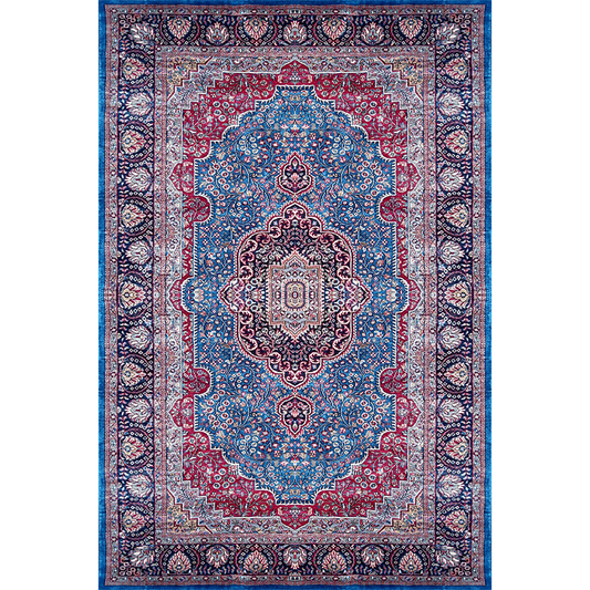 6×9 Feet Handmade Carpet Royal Blue Hand Knotted Persian