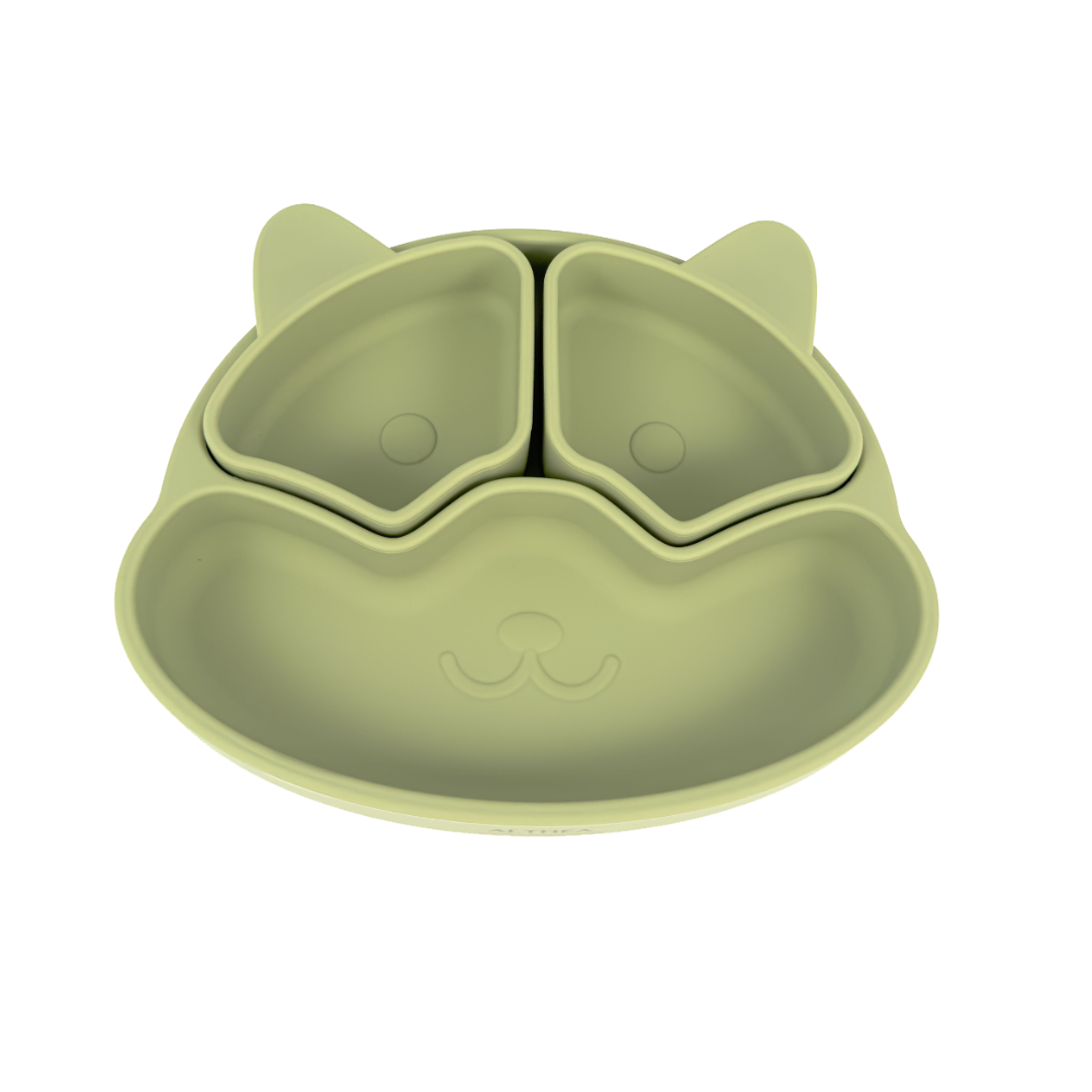 Plato para bebé silicona orgánica con divisiones