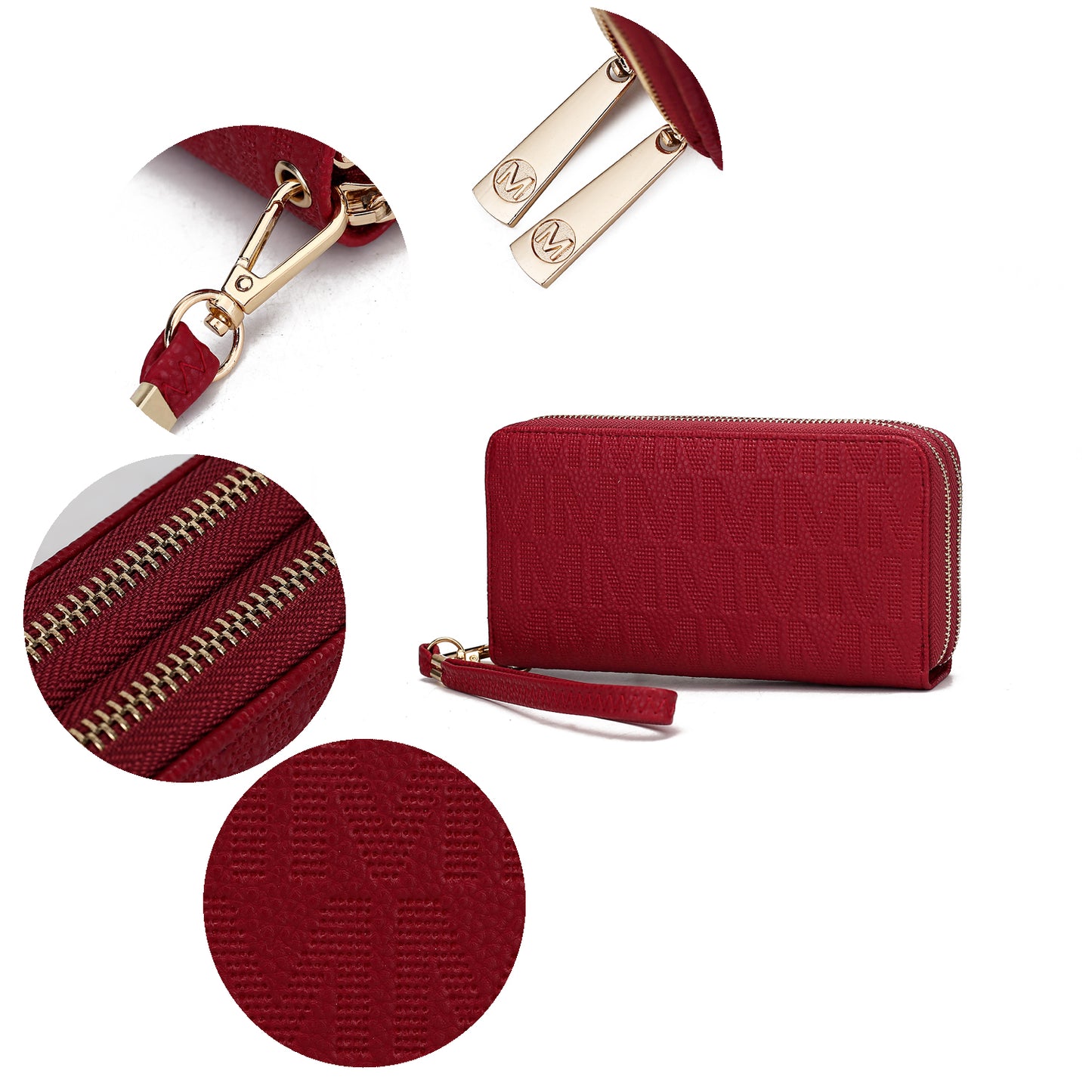 Lisbette Embossed M Signature Wallet