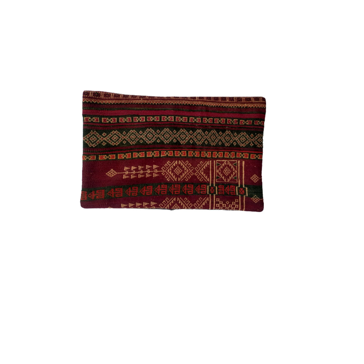 Baluchi Kilim Handwoven Maroon Oak Cushion Cover