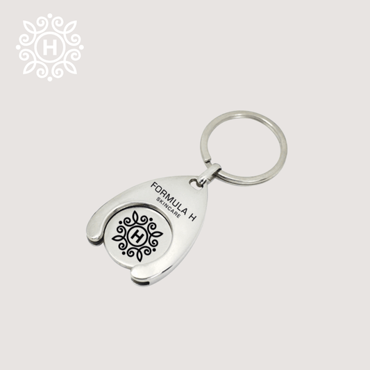 Keychain with coin