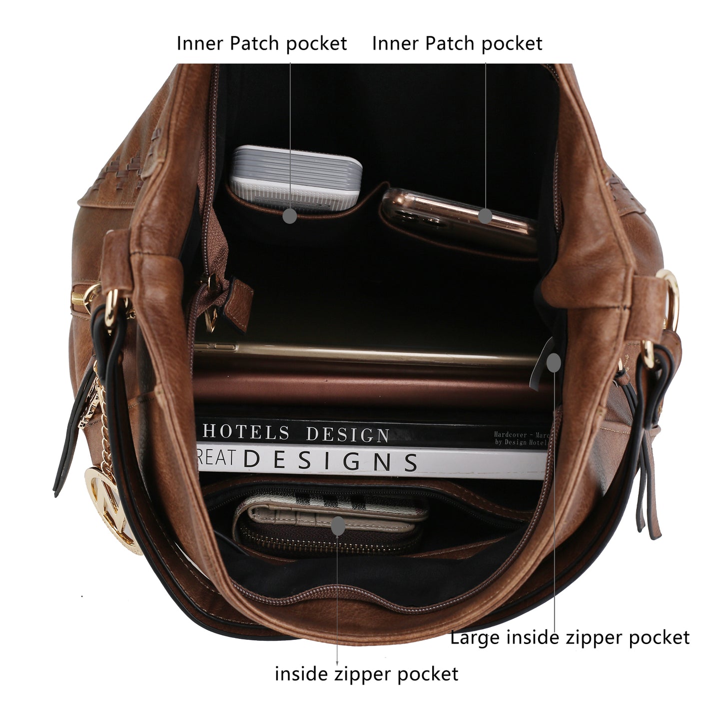 Lucille Shoulder Handbag Vegan Leather Women