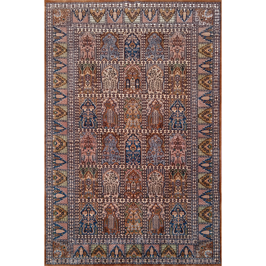 6×9 Feet Handmade Carpet Royal Yellow Hand Knotted Hamadan Wool