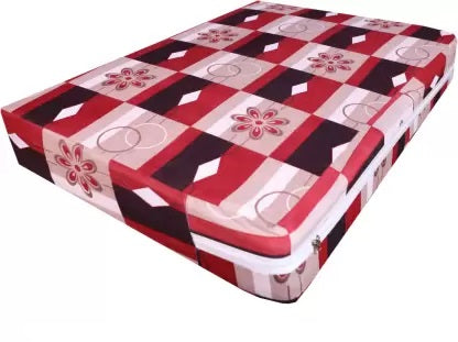 CheckMe Cotton Queen Bed Cover  (Multicolor)