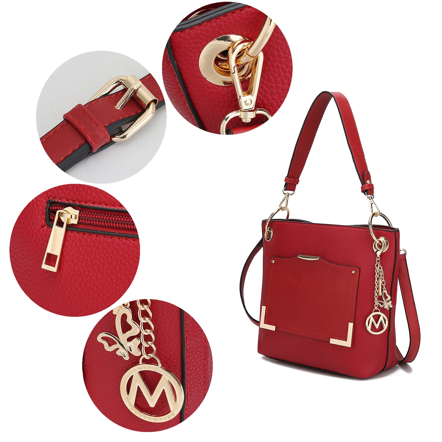 MKF Collection Grace Vegan Leather Women Tote Bag with Wallet By Mia k