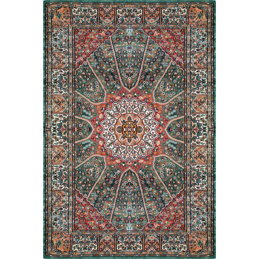 4×6 Feet Hand Knotted Blue Persian Silk Carpet