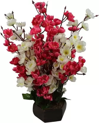 Artificial Flower Pot Orchid Blossom Pot Home Decor Flowers