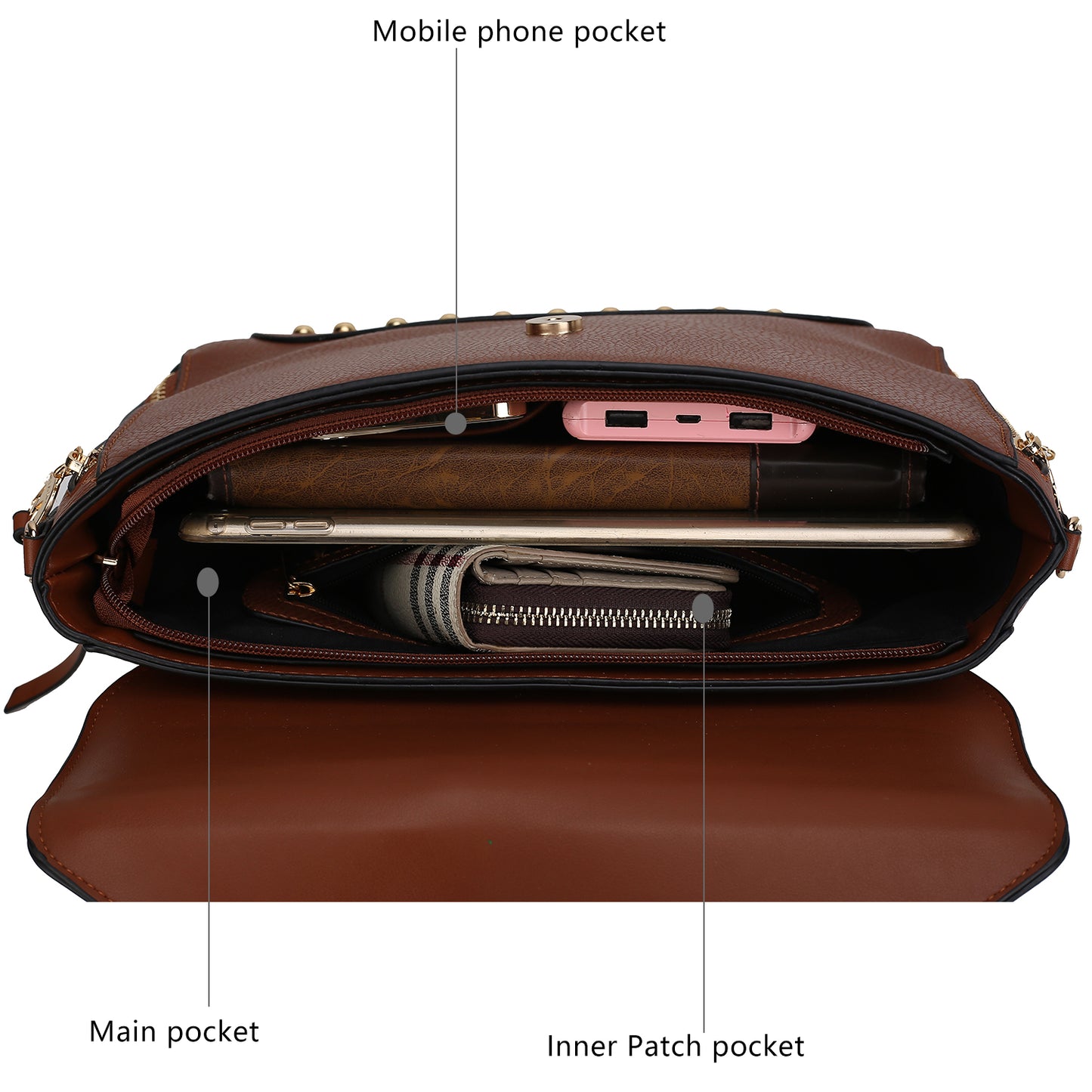 Angela Vegan Leather Women Satchel Bag