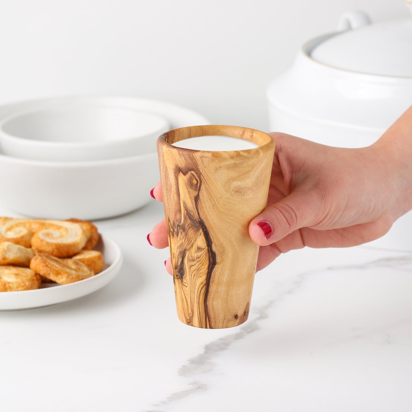Handmade Olive Wood Drinking Cup