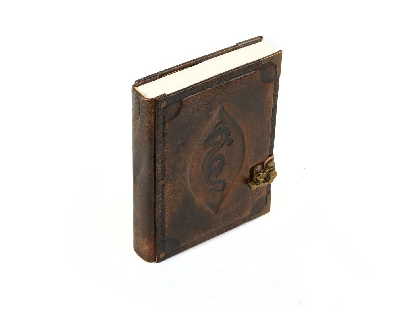 Dragon Figure Genuine Leather Notebook Diary Journal