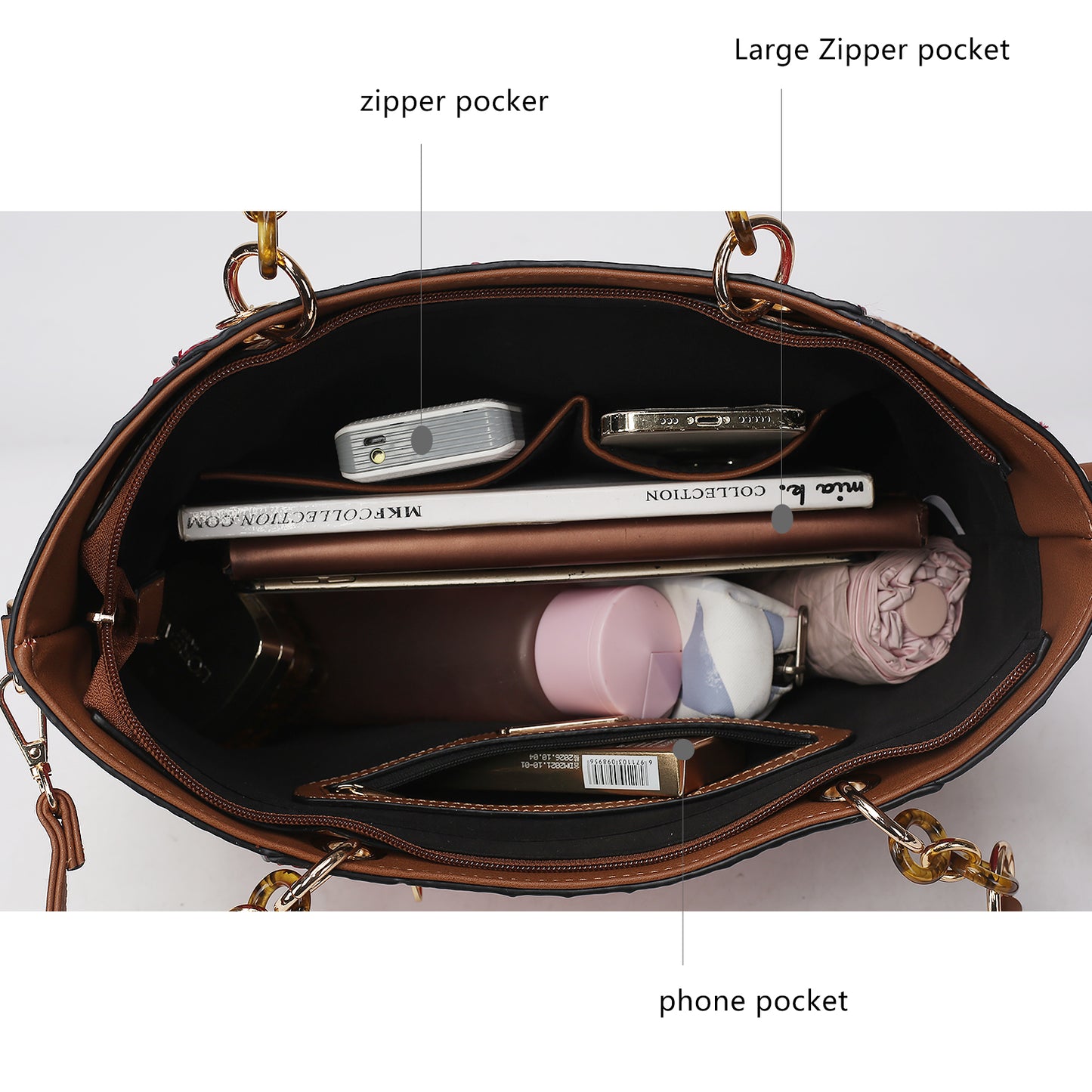 Merlina Faux Crocodile-Embossed Vegan Leather Women Tote Bag with