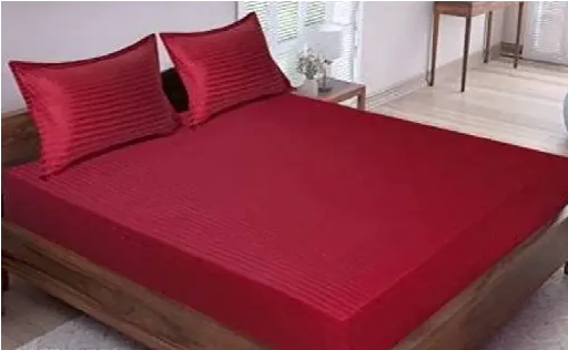 Satin Fabric 210TC Striped Pattern King Size Double Bed