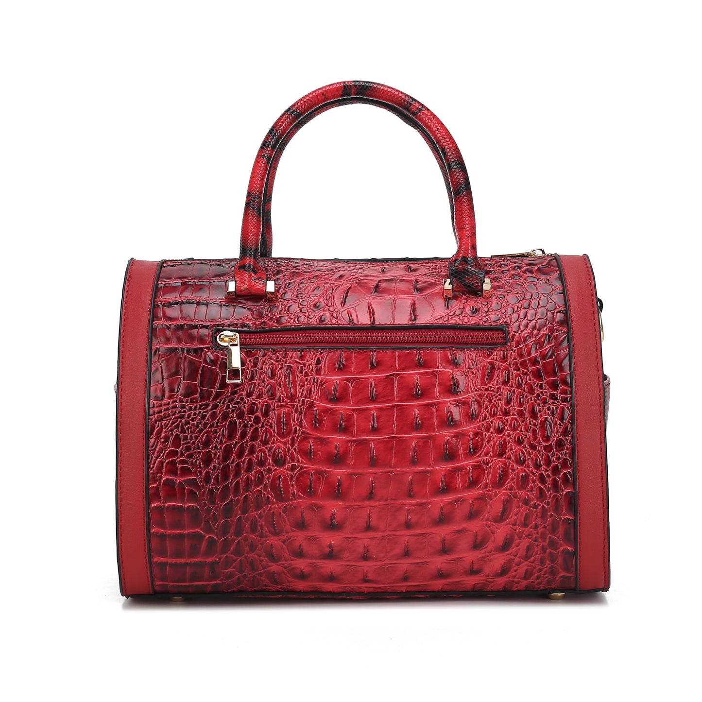 MKF Collection Eleanor Faux Crocodile-Embossed Satchel Bag by Mia K