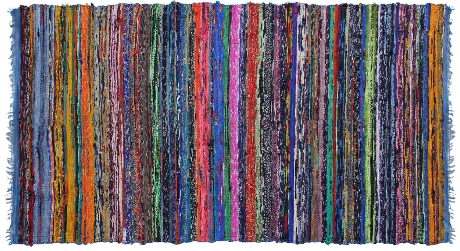 Recycled Cotton Chindi Rug – Eco-Friendly Multicolor
